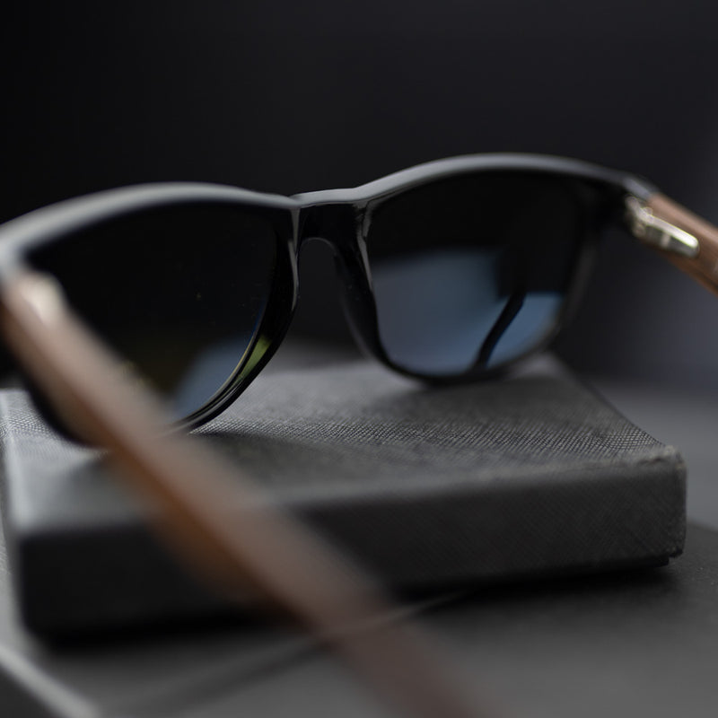 Real Ebony Wood Wanderer Sunglasses by WUDN