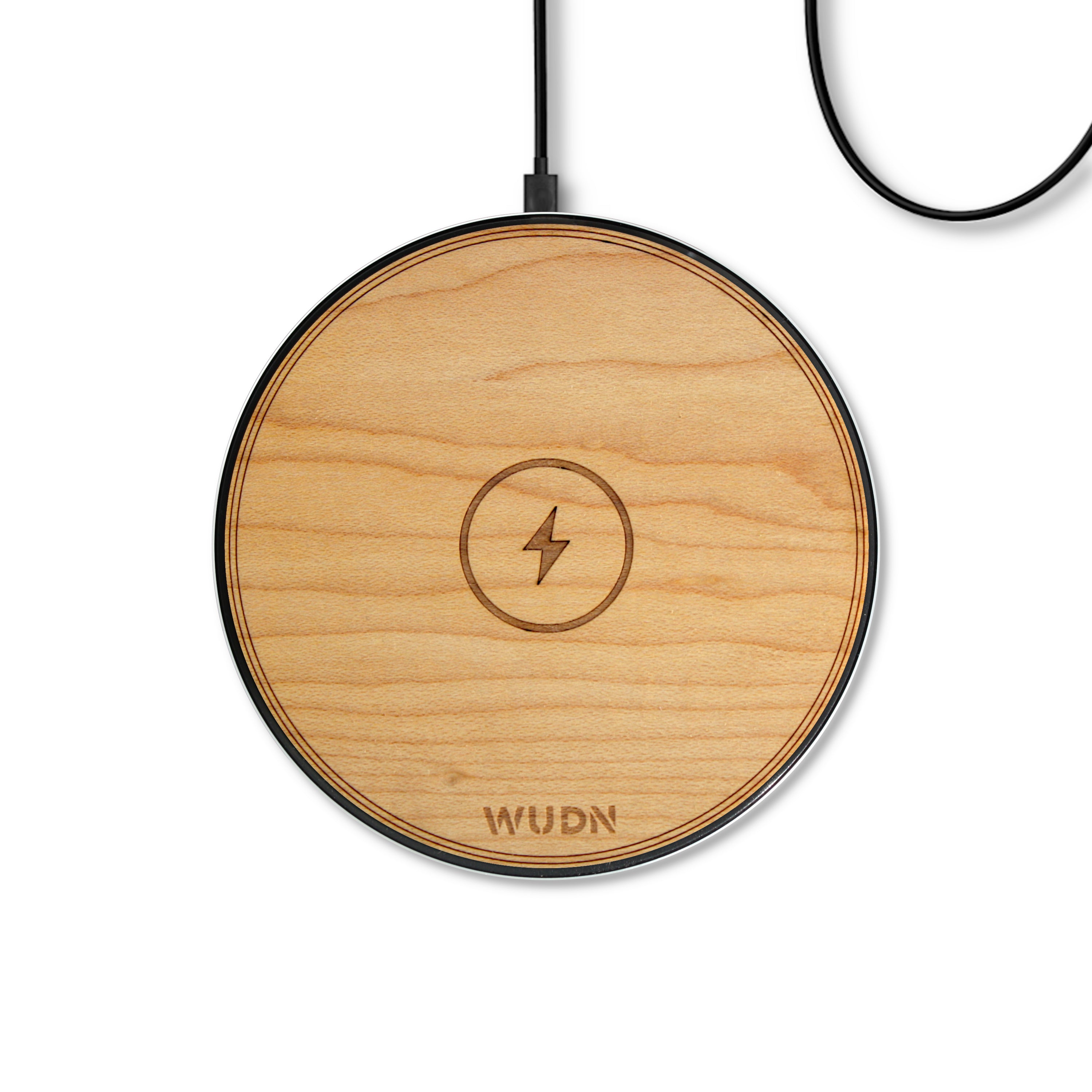 Wireless 15W QI Charger For IPhone 8/ X/ Xs/ 11/12 Wooden Wireless Charging Station, Inductive Wood Phone Charging, Birthday Gift For Him - View #12