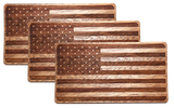 Wooden American Flag Sticker