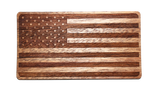 Wooden American Flag Sticker, Accessories - WUDN