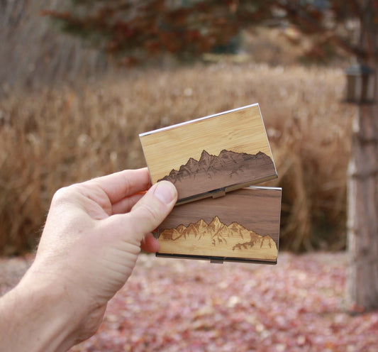 Wooden Business Card Holder