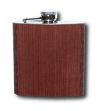 Customizable 6 oz. Wooden Hip Flask