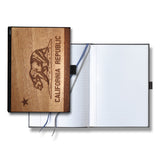 Handcrafted Wooden Journal / Planner (California Republic State Flag)
