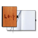 Handcrafted Wood Journal / Planner (Banksy Love Weapons)