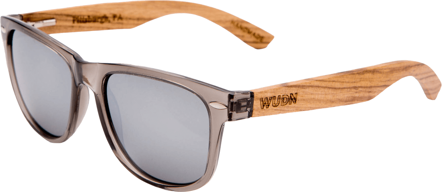 Real Zebra Wood Wanderer Sunglasses by WUDN, Sunglasses - WUDN