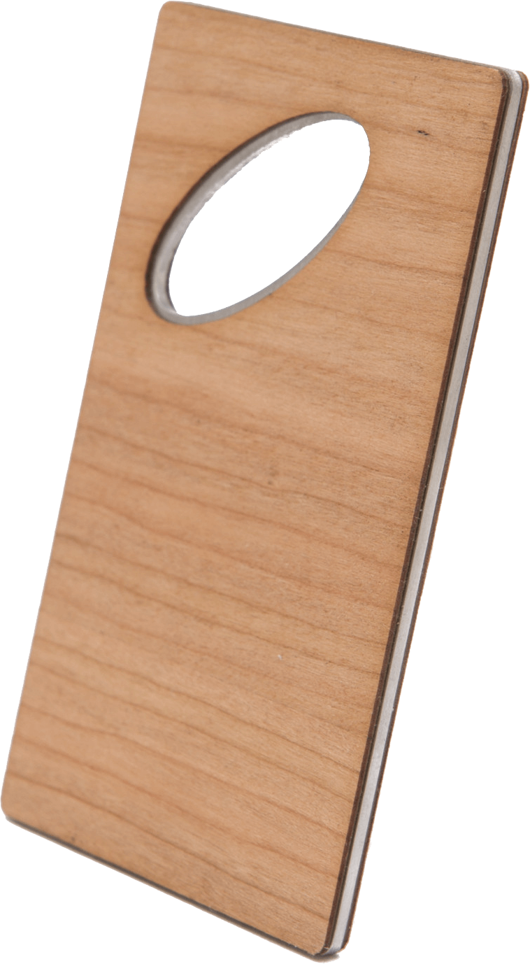 Customizable Wooden Credit Card Bottle Opener, Bar - WUDN
