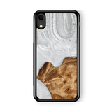 Slim Resin & Wood iPhone Case (Coastline Collection - Arctic White)