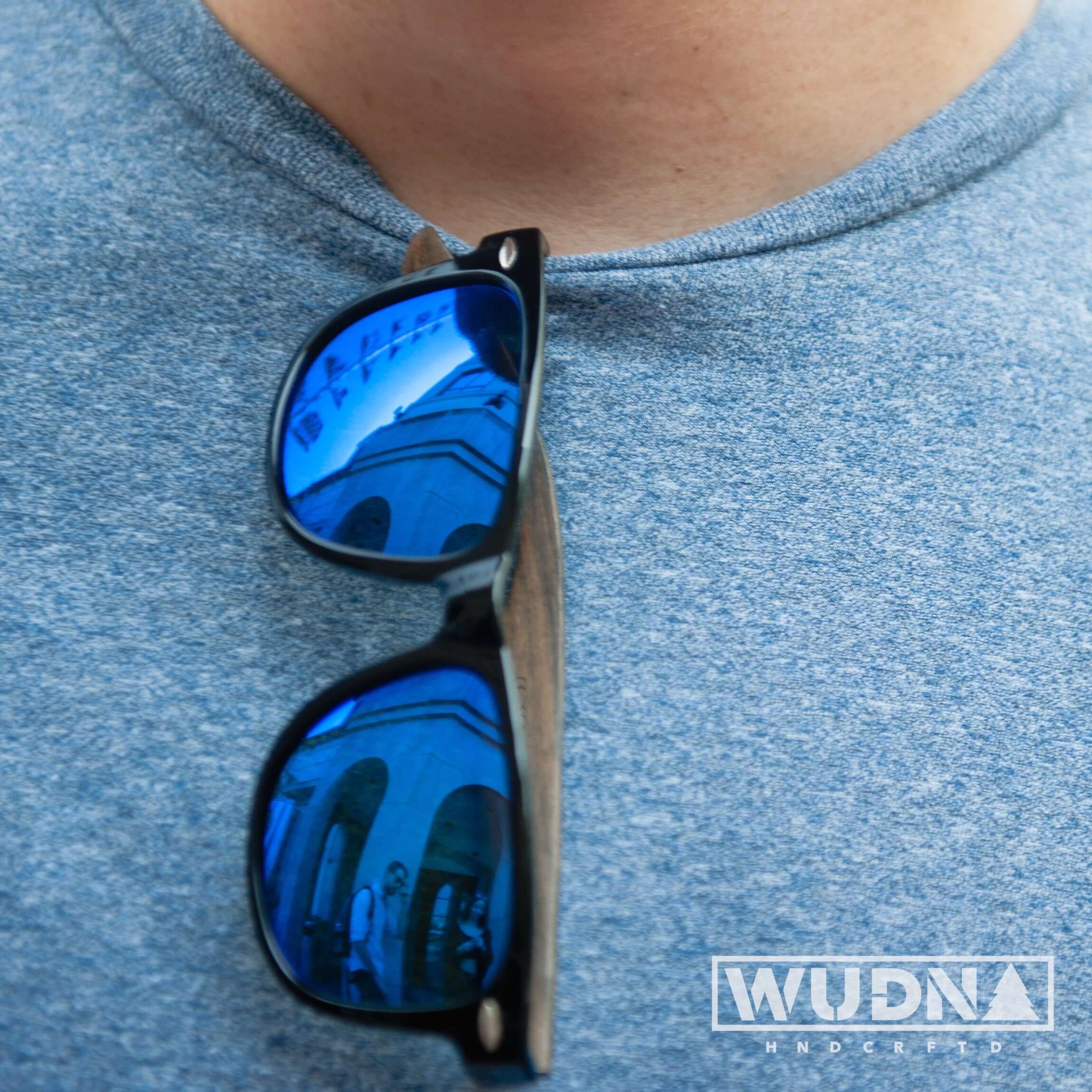 Real Ebony Wood Wanderer Style Sunglasses by WUDN, Sunglasses - WUDN