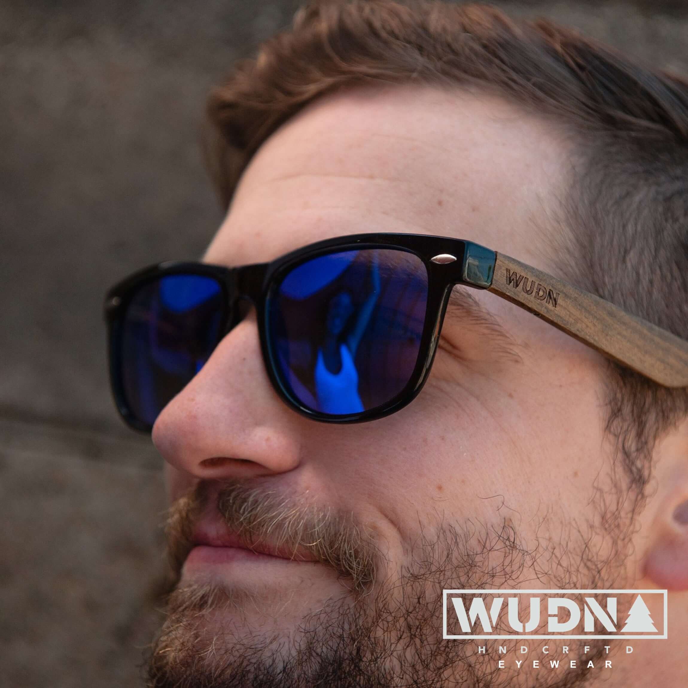 Real Ebony Wood Wanderer Style Sunglasses by WUDN, Sunglasses - WUDN