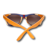 Recycled Skatedecks Halfpipe Orange Sunglasses by WUDN