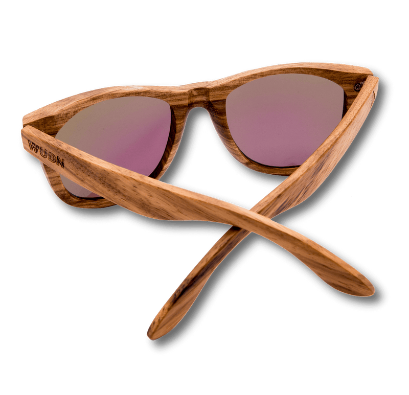 Real Zebra All Wood Jacks by WUDN, Sunglasses - WUDN