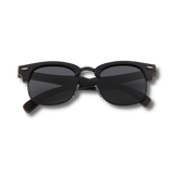 Real Ebony 1/2 Wood Browline Style RetroShade Sunglasses by WUDN