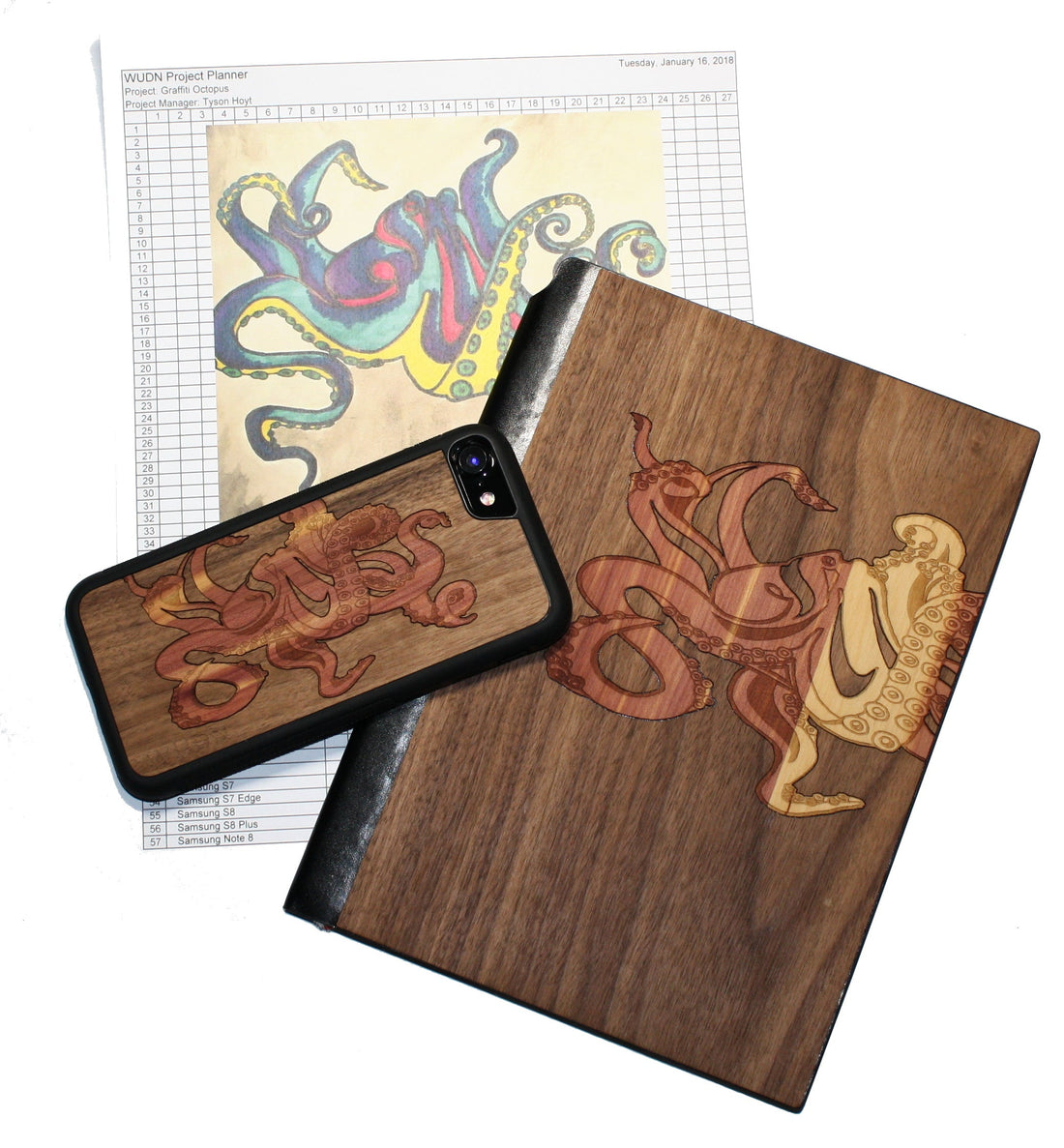 WUDN & Jake Lindberg - Artist Collaboration Giveaway “Badass Octopus”