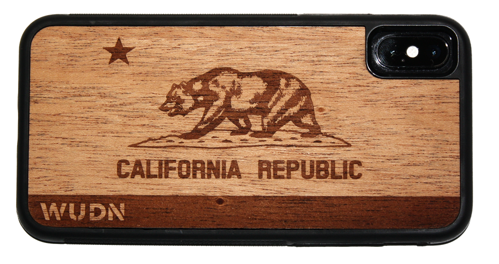 Introducing the California Republic Phone Case in Mahogany