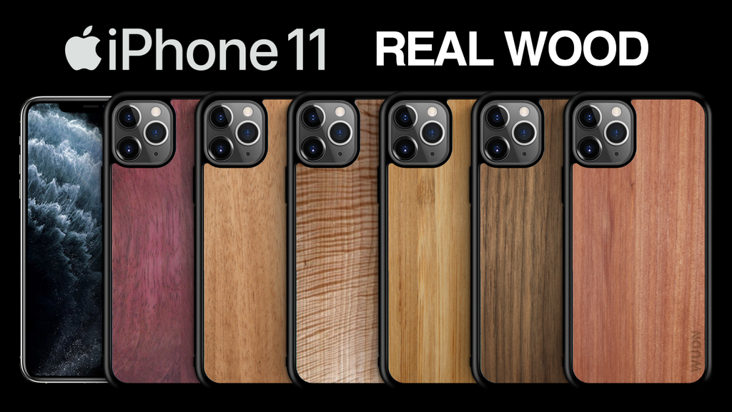 iPhone 11 Cases in Real Wood