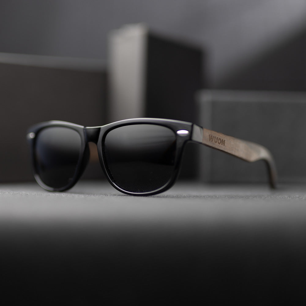 Real Ebony Wood Wanderer Sunglasses by WUDN