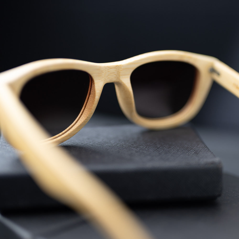 Real Bamboo All Wood Jacks Sunglasses by WUDN