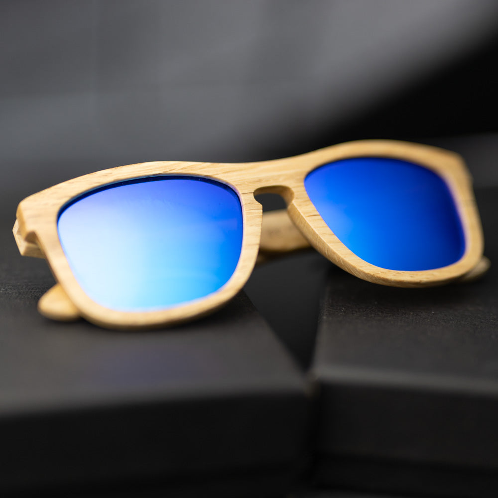 Real Bamboo All Wood Jacks Sunglasses by WUDN