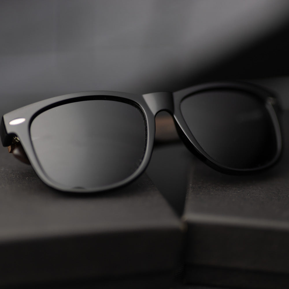 Real Ebony Wood Wanderer Sunglasses by WUDN