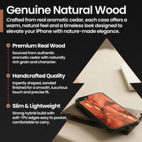 Slim Wooden iPhone Case (Hawaiian Islands in Aromatic Cedar)
