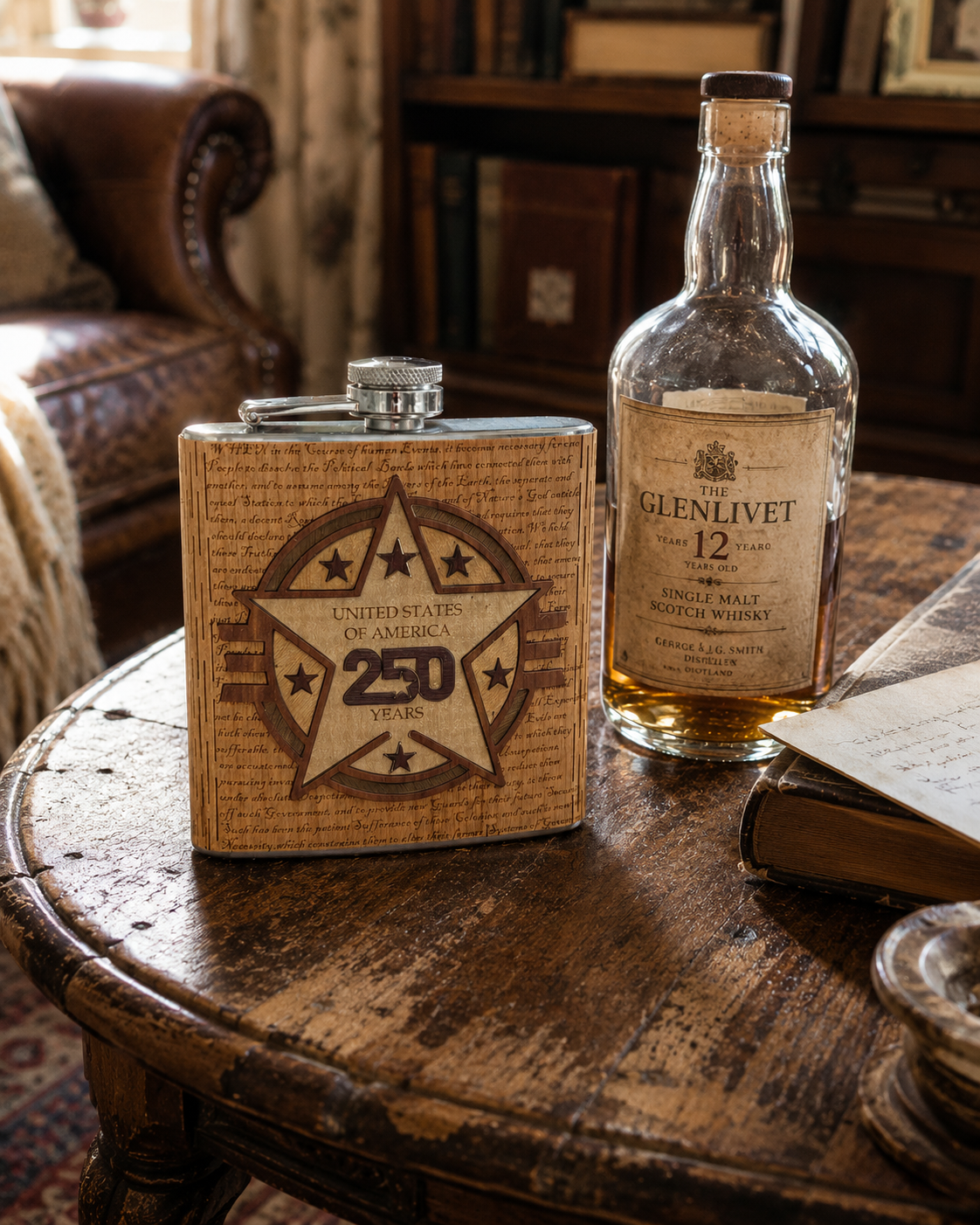 USA 250th Anniversary Flask