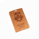 Real Wood Event Credential Badge (up-to 5.5" x 3.5")