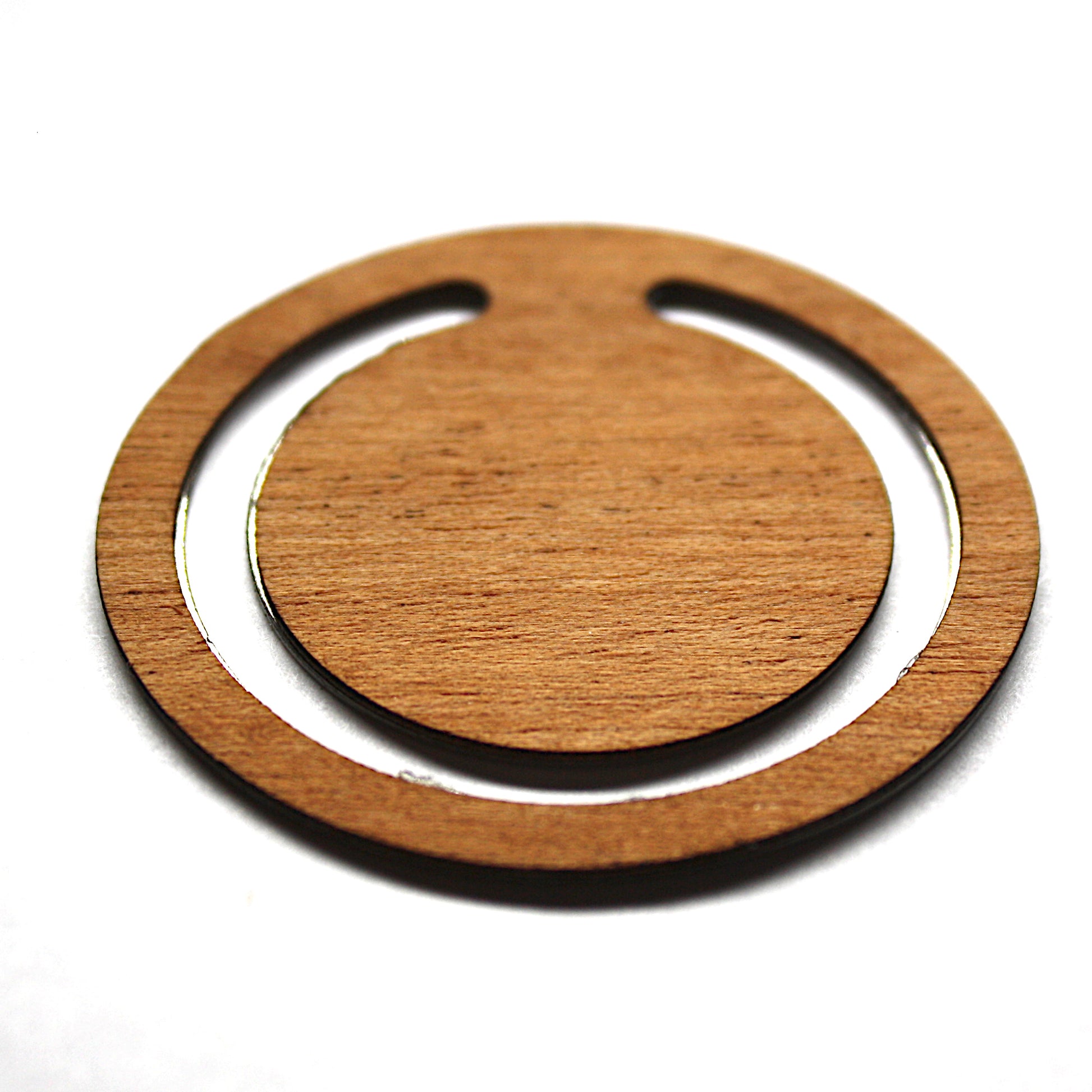 Slim Round Bookmark, Stainless-Steel & Hardwood (LANGLEY)