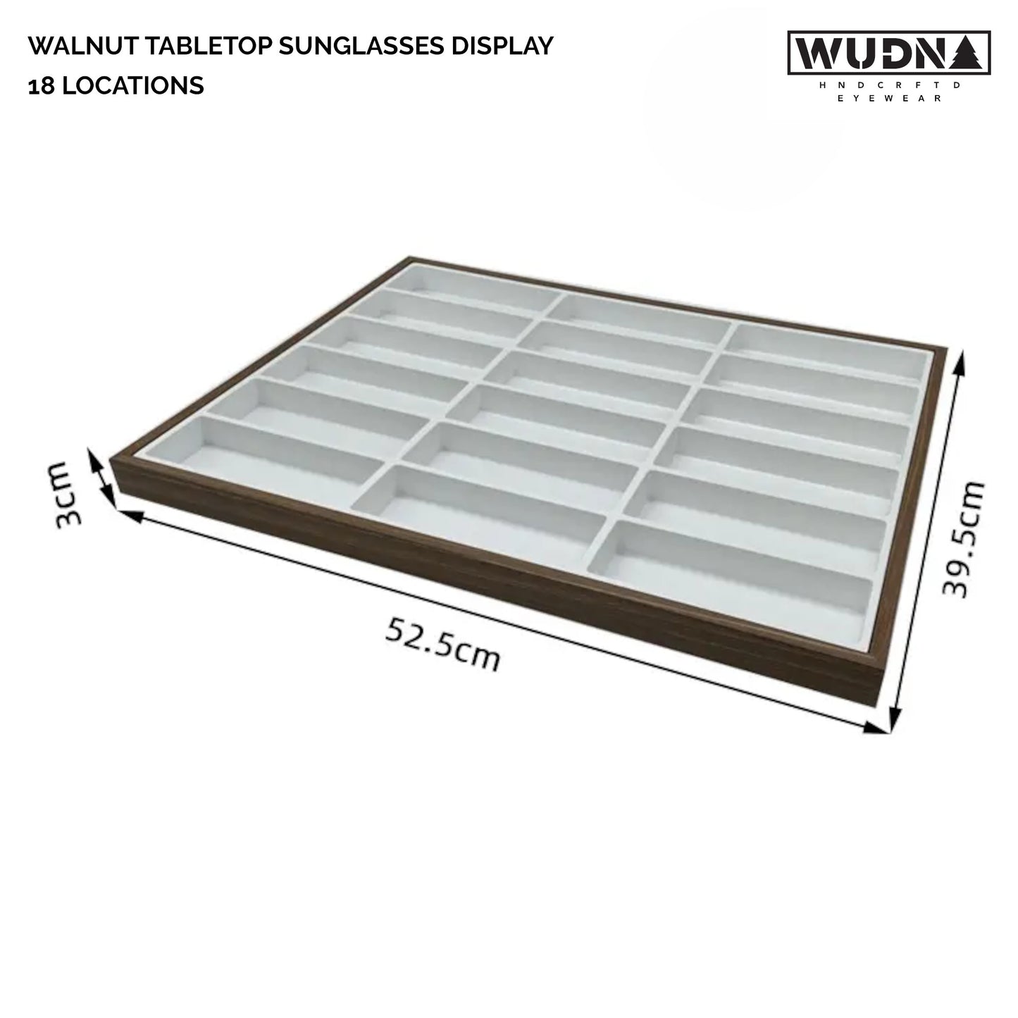 WUDN Walnut Retail Sunglasses Display