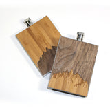 High Quality 3 oz. Wooden Hip Flask - Hand Crafted from Local Wood