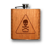 6 oz. Wooden Hip Flask (Happy Hour Collection)