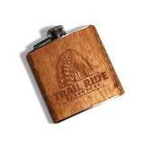 6 oz. Wooden Hip Flask (Trail Ride Collection)