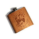 6 oz. Wooden Hip Flask (Trail Ride Collection)
