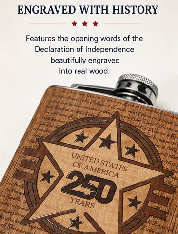 USA 250th Anniversary Flask