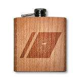 6 oz. Wooden Hip Flask (US Military Collection)