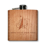 6 oz. Wooden Hip Flask (US Military Collection)