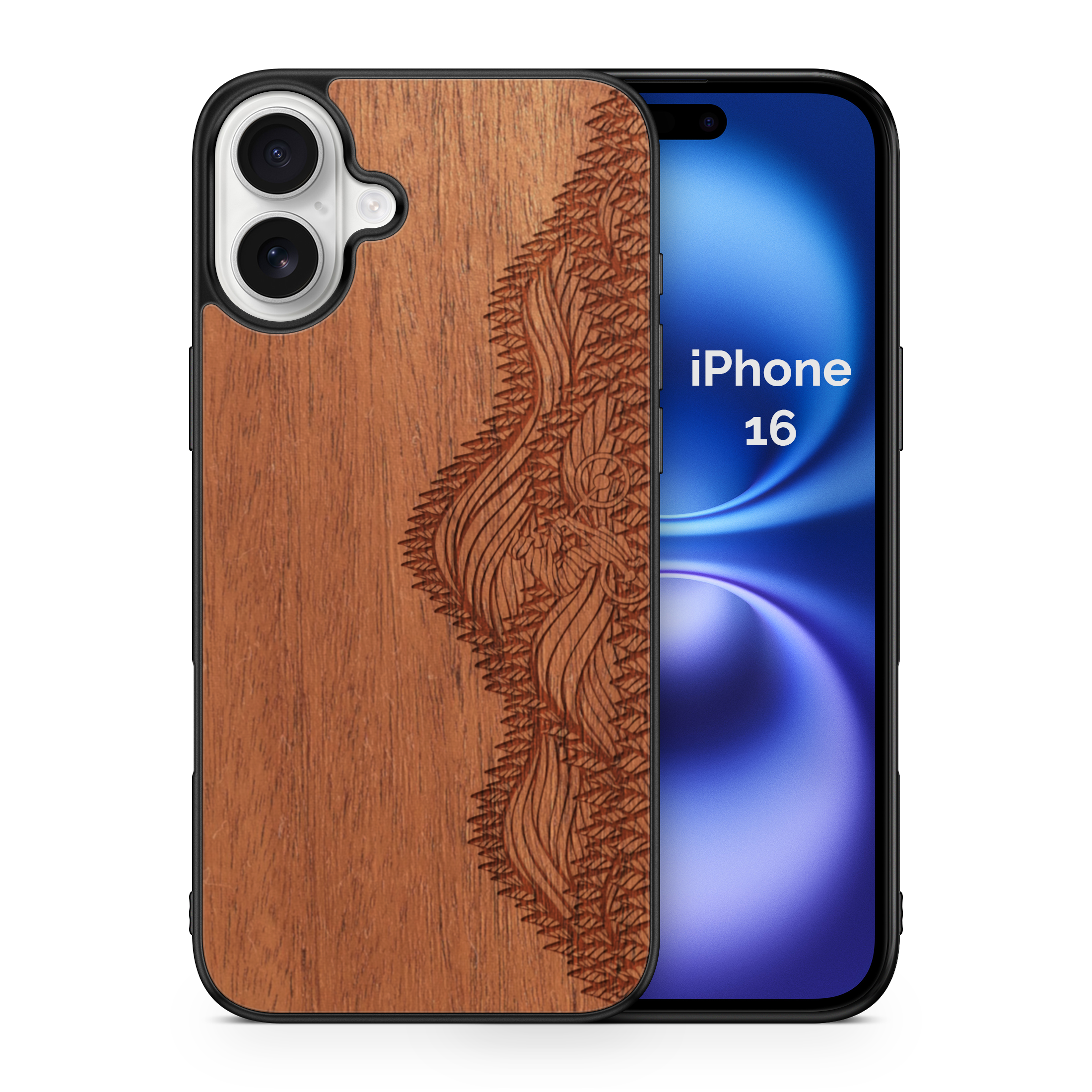 Wooden Phone Case (Outdoor Adventure - Mountain Biker)