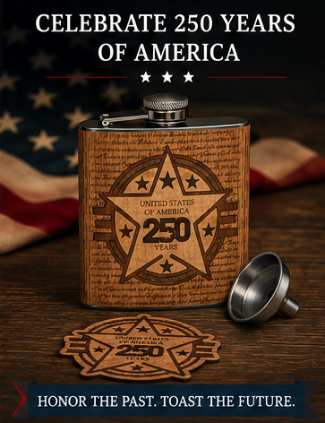 USA 250th Anniversary Flask