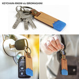 Resin & Wood Keychain (Diver's Blue)