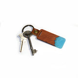 Resin & Wood Keychain (Diver's Blue)