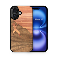 Slim Wooden Phone Case (Rock Climber Inlay)