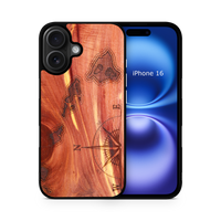 Slim Wooden iPhone Case (Hawaiian Islands in Aromatic Cedar)