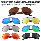 Build Your Own Sunglass Brand - 50 Classic Bamboo Aviators