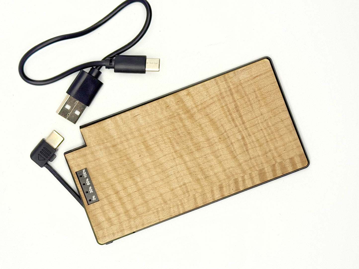 WUDN SlimCharge 5,000mAh Real Wood Power Bank