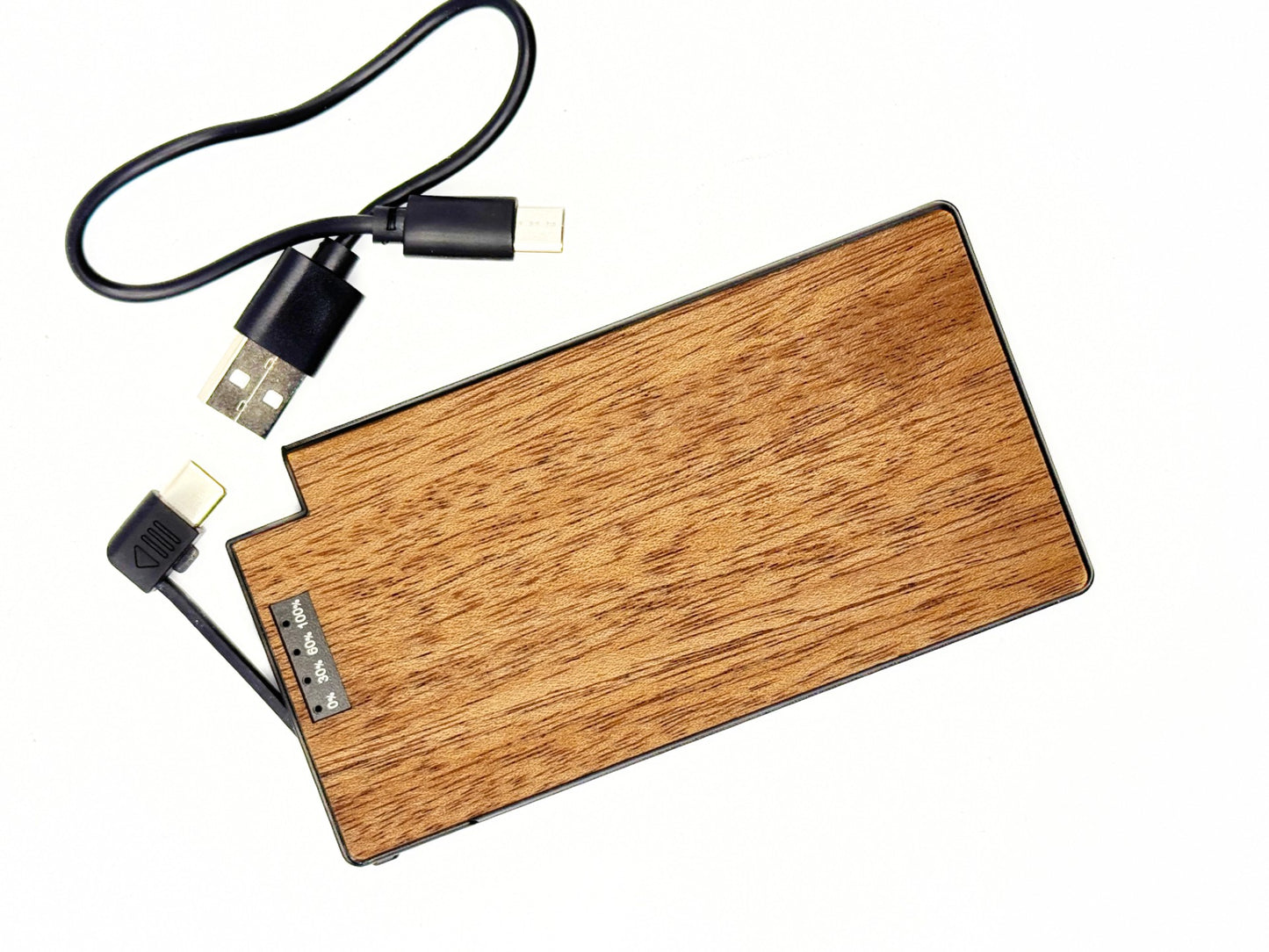 WUDN SlimCharge 5,000mAh Real Wood Power Bank