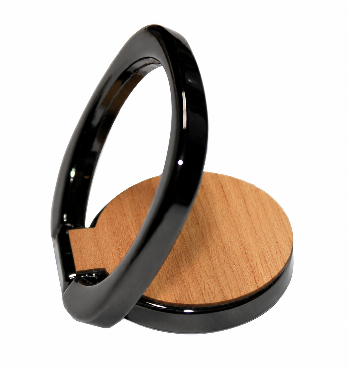 Real Wood Phone Ring Holder & Kickstand