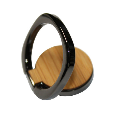 Real Wood Phone Ring Holder & Kickstand