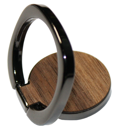 Real Wood Phone Ring Holder & Kickstand