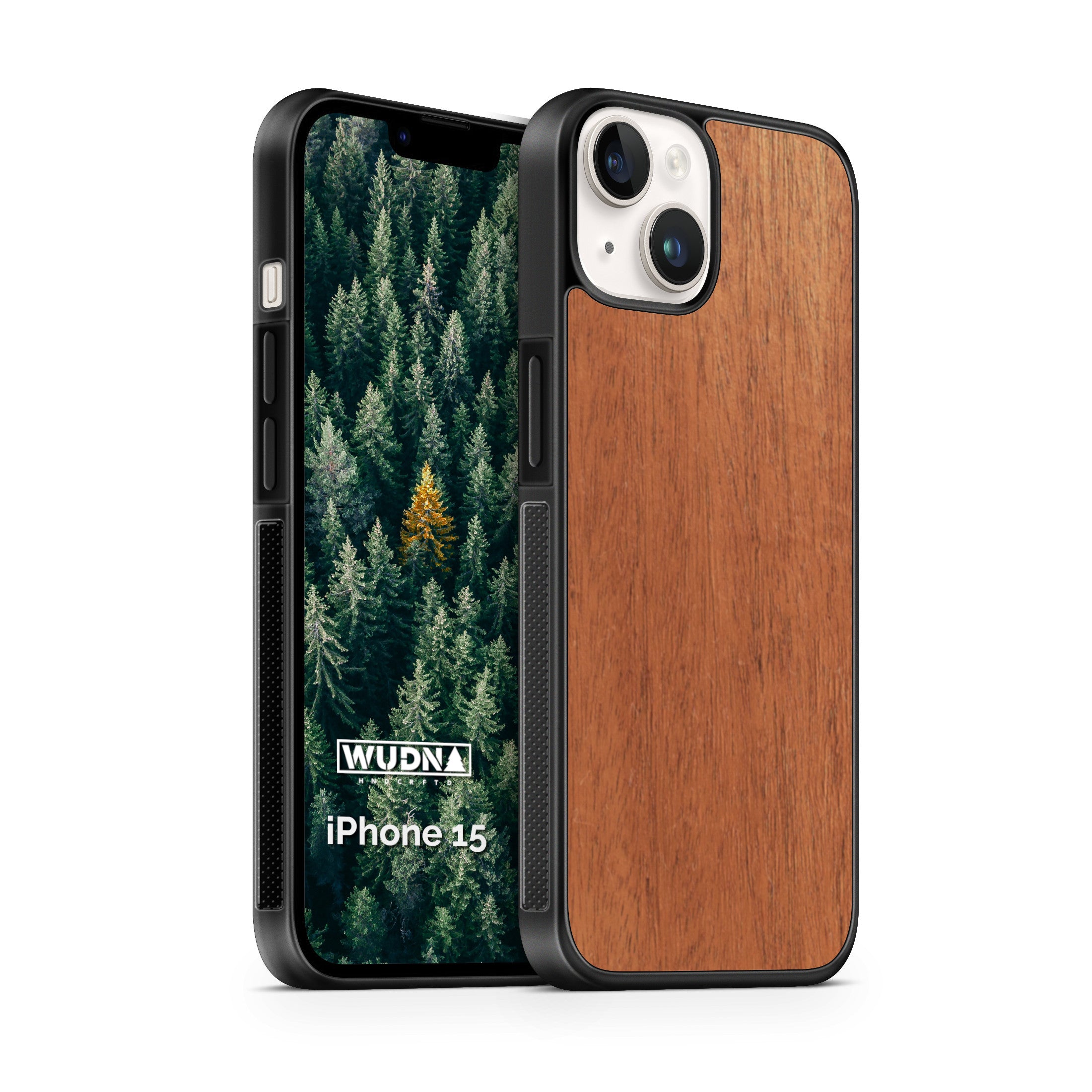 Custom Wood iPhone 15 Case 6.1