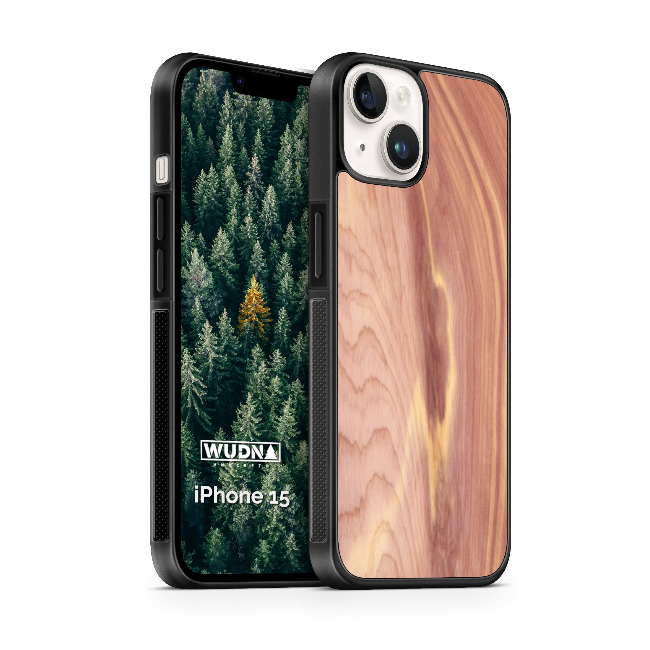 Custom Wood iPhone 15 Case 6.1