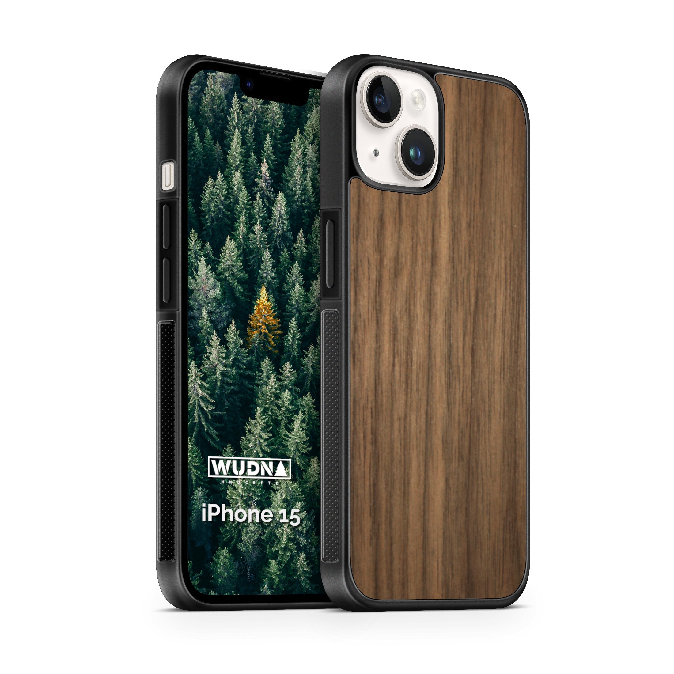 Custom Wood iPhone 15 Case 6.1